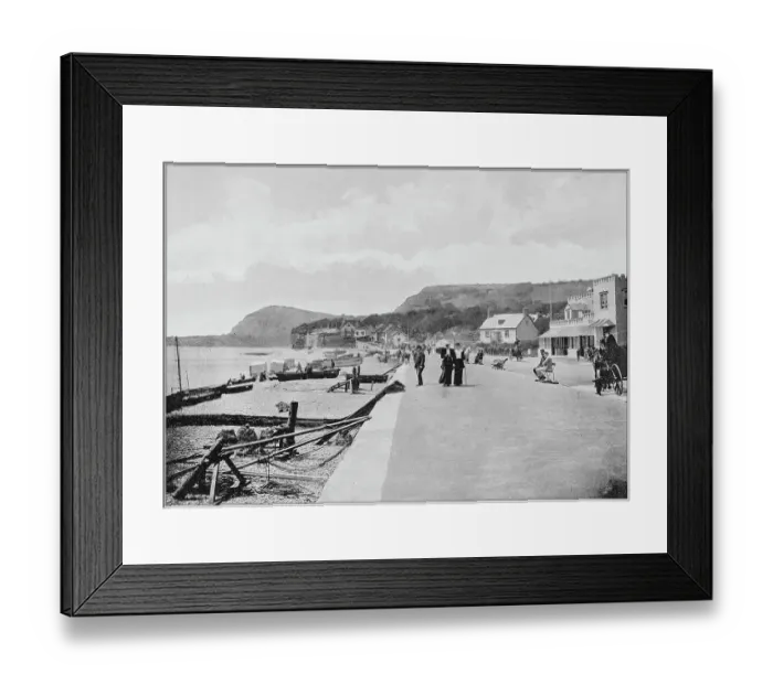 Framed Print : Antique photograph of seaside towns of Great Britain and Ireland: Sidmouth Framed Print : Antique photograph of seaside towns of Great Britain and Ireland: Sidmouth