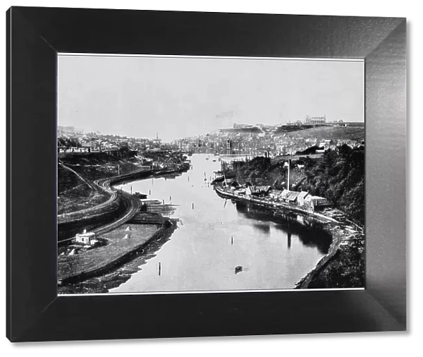 Antique photograph of seaside towns of Great Britain and Ireland: Whitby