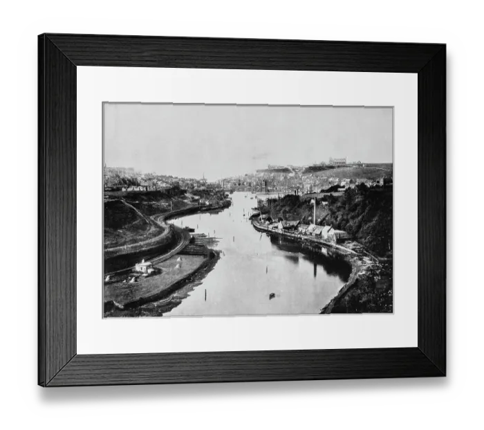 Framed Print : Antique photograph of seaside towns of Great Britain and Ireland: Whitby Framed Print : Antique photograph of seaside towns of Great Britain and Ireland: Whitby