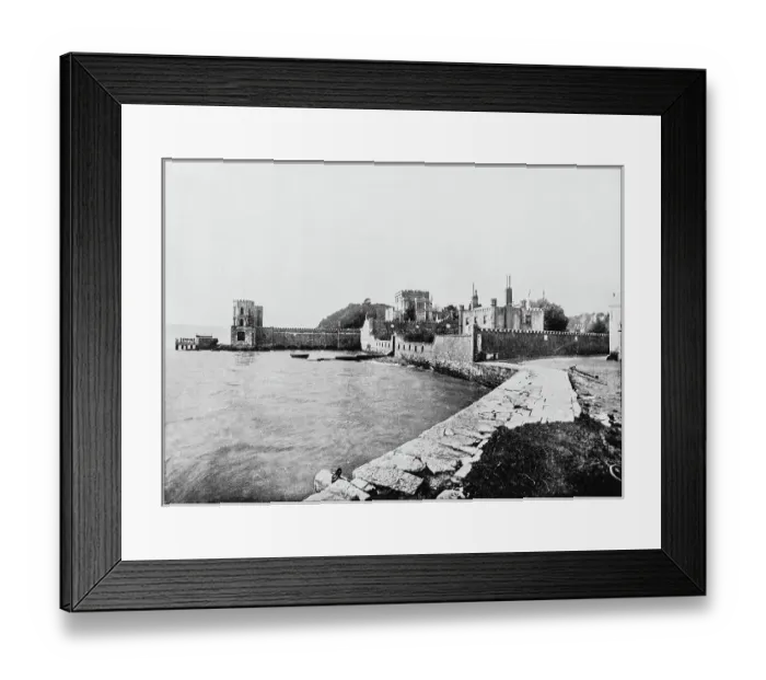 Framed Print : Antique photograph of seaside towns of Great Britain and Ireland: Branksea Island Framed Print : Antique photograph of seaside towns of Great Britain and Ireland: Branksea Island