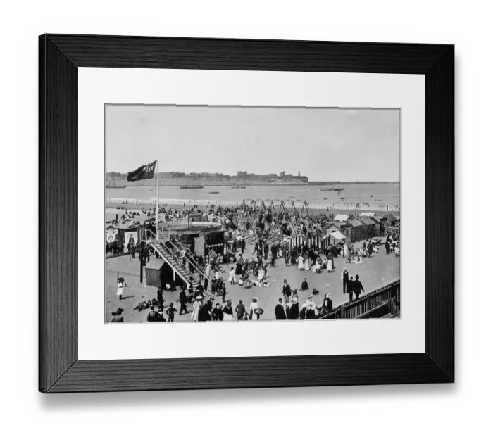 Framed Print : Antique photograph of seaside towns of Great Britain and Ireland: South Shields