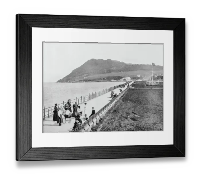 Framed Print : Antique photograph of seaside towns of Great Britain and Ireland: Bray Framed Print : Antique photograph of seaside towns of Great Britain and Ireland: Bray