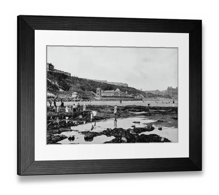 Framed Print : Antique photograph of seaside towns of Great Britain and Ireland: Scarborough Framed Print : Antique photograph of seaside towns of Great Britain and Ireland: Scarborough