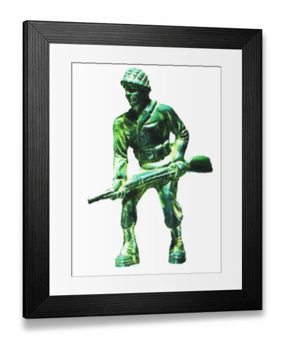 Framed Print : Plastic Toy Soldier Framed Print : Plastic Toy Soldier