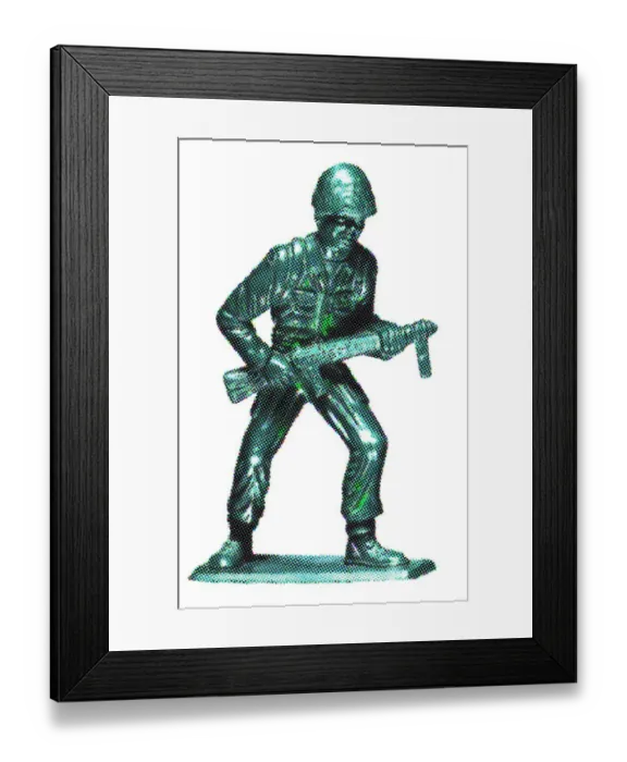 Framed Print : Plastic Toy Soldier Framed Print : Plastic Toy Soldier