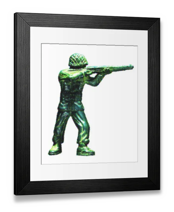 Framed Print : Plastic Toy Soldier Framed Print : Plastic Toy Soldier