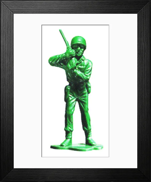 Framed Print : Plastic Toy Soldier Framed Print : Plastic Toy Soldier