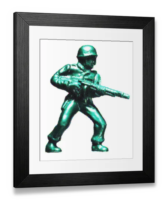 Framed Print : Plastic Toy Soldier Framed Print : Plastic Toy Soldier