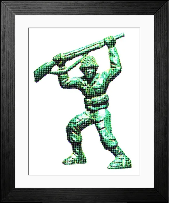 Framed Print : Plastic Toy Soldier Framed Print : Plastic Toy Soldier