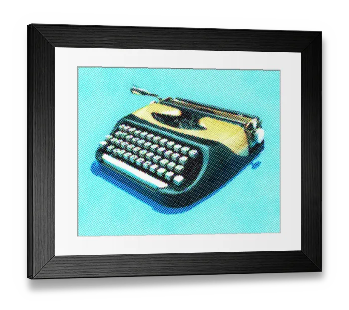 Framed Print : Typewriter