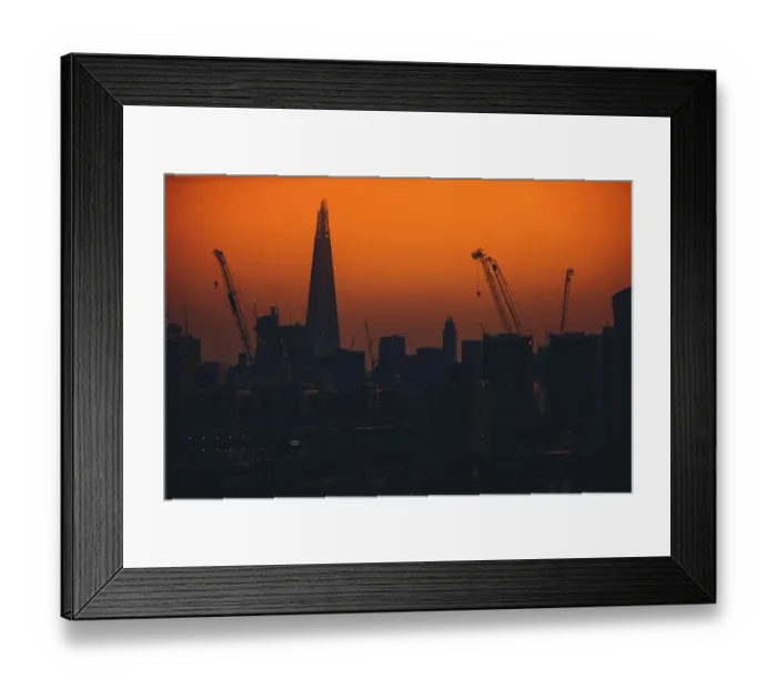 Framed Print : London Skyline Silhouette Framed Print : London Skyline Silhouette
