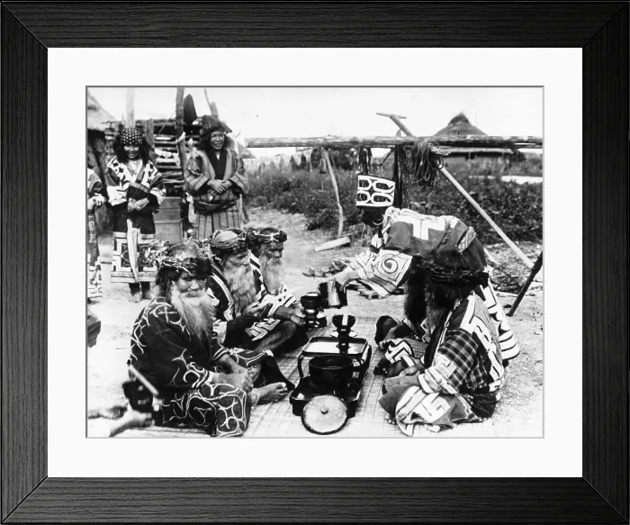 Framed Print : Hairy Ainus Framed Print : Hairy Ainus