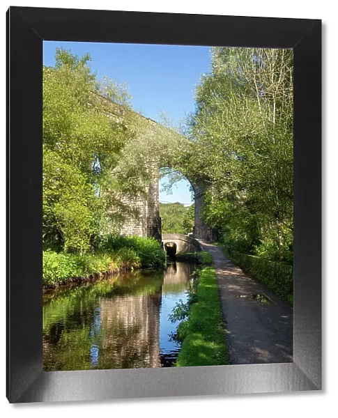 The Huddersfield Narrow Canal near Uppermill, Oldham, Greater Manchester