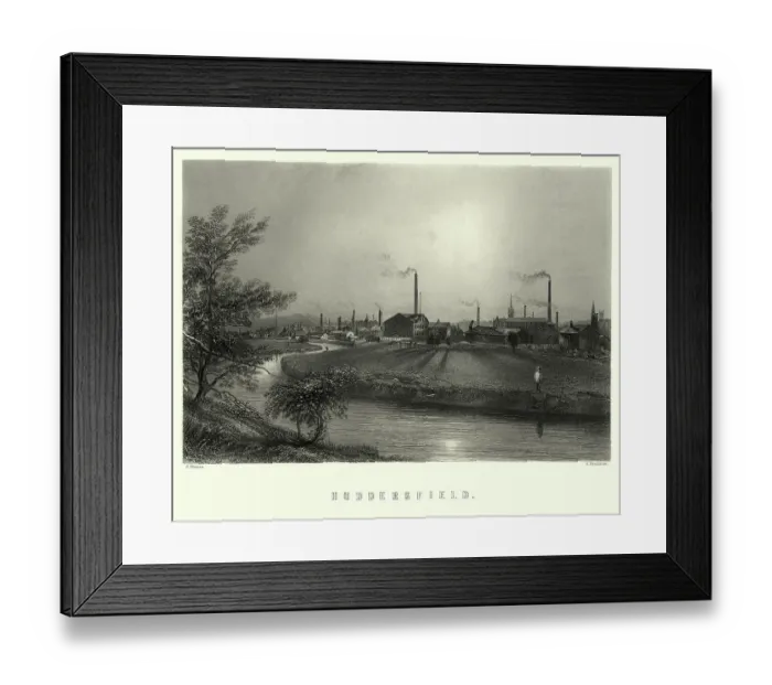 Framed Print : Huddersfield, West Yorkshire, 19th Century Framed Print : Huddersfield, West Yorkshire, 19th Century