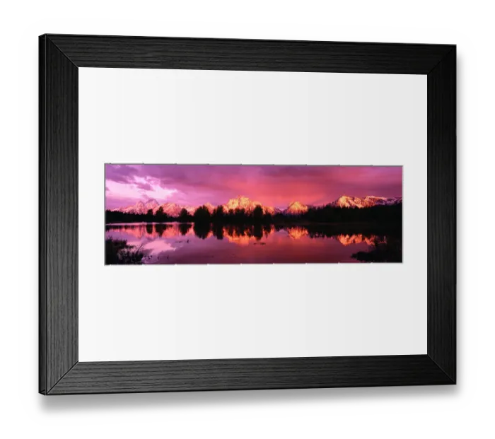 Framed Print : Grand Tetons at Sunset and Jenny Lake Framed Print : Grand Tetons at Sunset and Jenny Lake