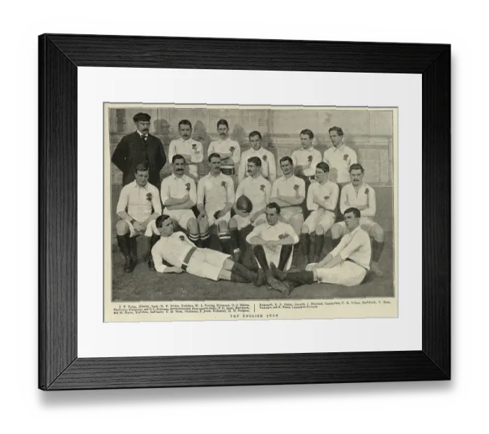 Framed Print : English Rugby Union team for the England Vs Ireland, 1898 Home Nations Championship, Victorian History Sport Framed Print : English Rugby Union team for the England Vs Ireland, 1898 Home Nations Championship, Victorian History Sport