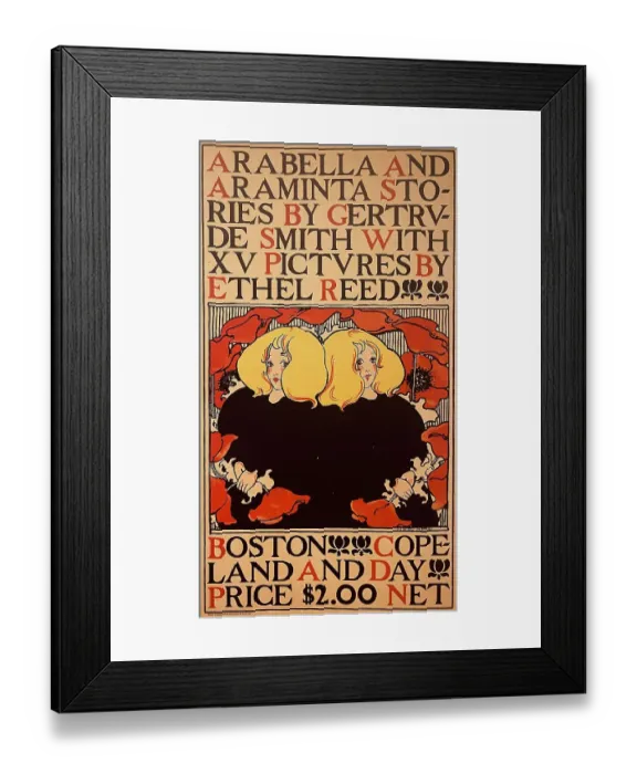 Framed Print : Two blond young women surrounded by flowers Framed Print : Two blond young women surrounded by flowers