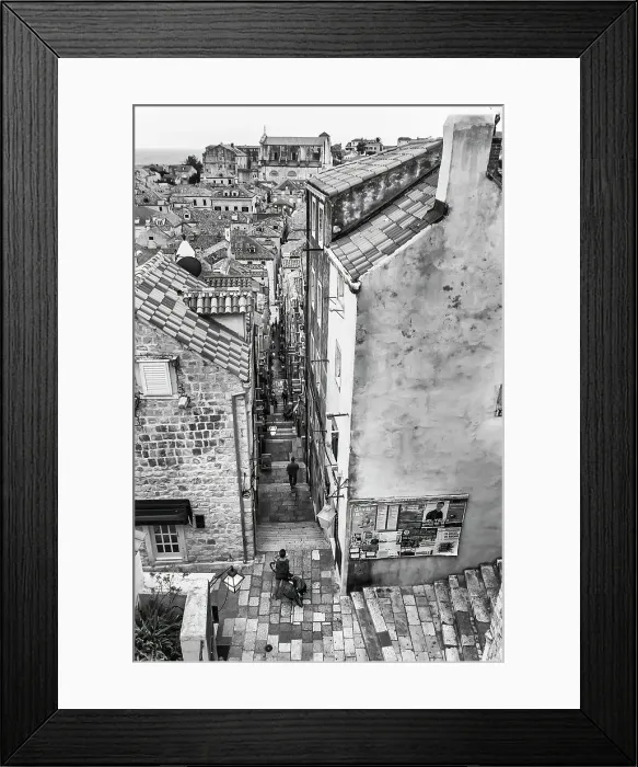Framed Print : Dubrovnik - Old Town Alley Framed Print : Dubrovnik - Old Town Alley