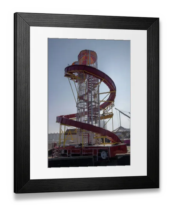 Framed Print : Herne Bay Pier Helter Skelter, Kent, England Framed Print : Herne Bay Pier Helter Skelter, Kent, England