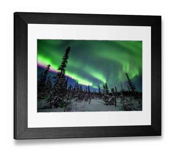 Framed Print : Northern Lights Over Alaska Framed Print : Northern Lights Over Alaska