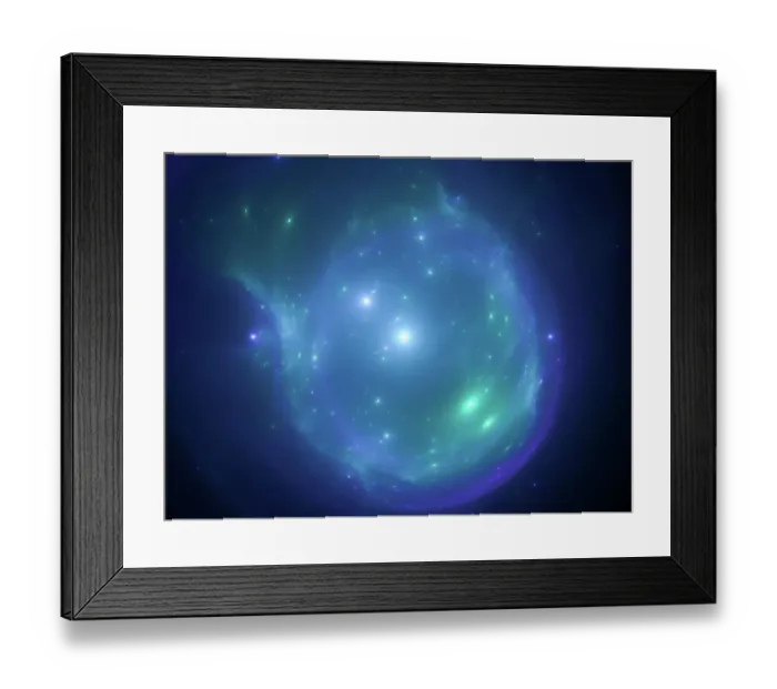 Framed Print : Abstract Digital Cloudscape - aurora borealis Framed Print : Abstract Digital Cloudscape - aurora borealis