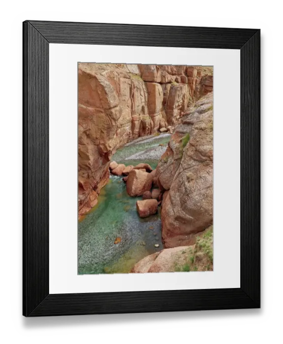 Framed Print : Wild gorge, Naryn Province, Kyrgyzstan