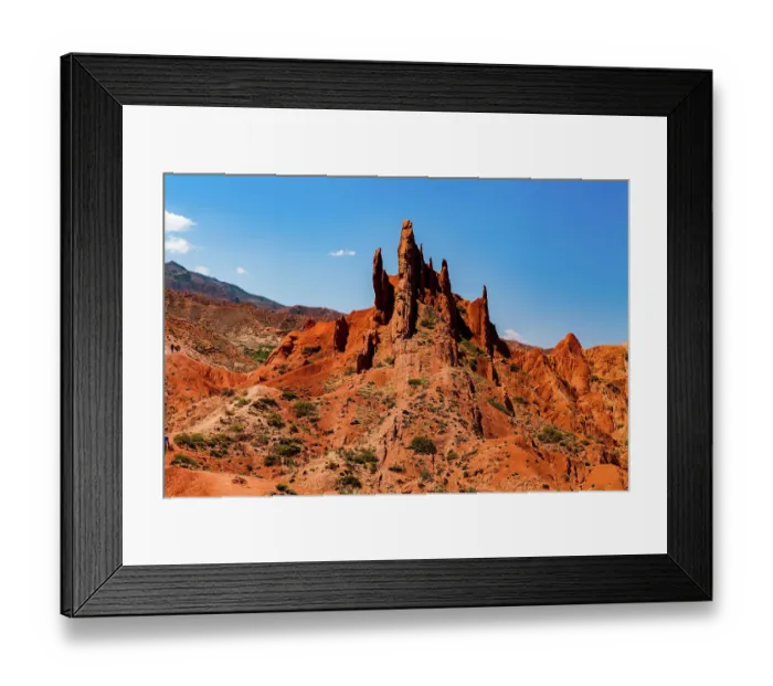 Framed Print : Fairy Tale Canyon (Skazka Canyon), Kyrgyzstan Framed Print : Fairy Tale Canyon (Skazka Canyon), Kyrgyzstan