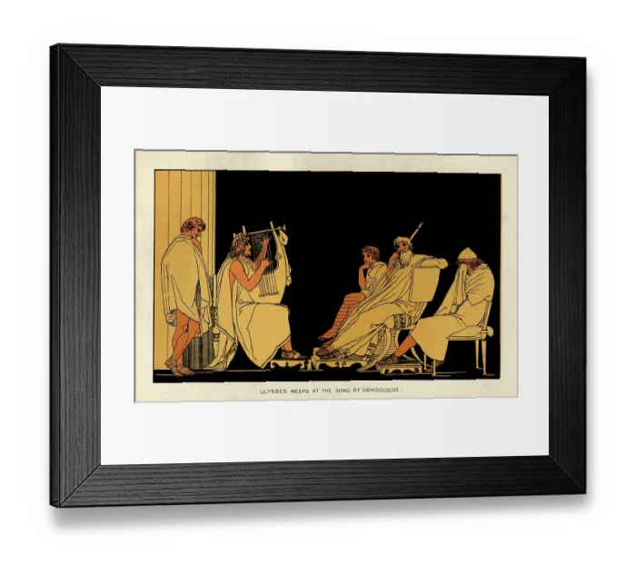 Framed Print : Ulysses weeps at the song of Demodocus Framed Print : Ulysses weeps at the song of Demodocus