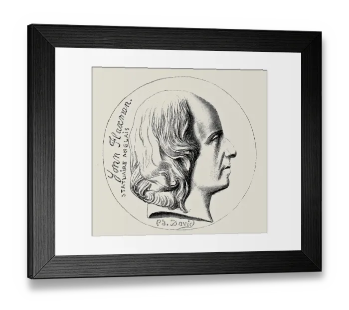 Framed Print : John Flaxman (1755-1826), British sculptor Framed Print : John Flaxman (1755-1826), British sculptor