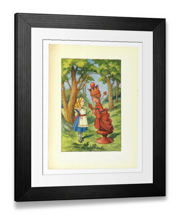 Framed Print : Red Queen illustration, (Alice's Adventures in Wonderland) Framed Print : Red Queen illustration, (Alice's Adventures in Wonderland)