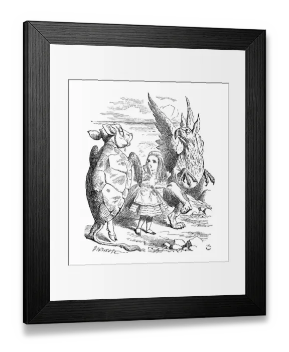Framed Print : Alice in Wonderland - The Mock Turtle's Story Framed Print : Alice in Wonderland - The Mock Turtle's Story