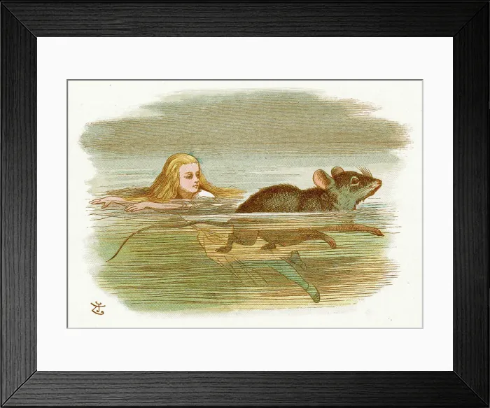 Framed Print : Alice in Wonderland Framed Print : Alice in Wonderland
