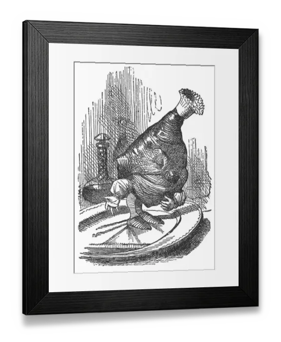 Framed Print : Piece of Mutton Greeting Queen Alice in Through the Looking-Glass Framed Print : Piece of Mutton Greeting Queen Alice in Through the Looking-Glass