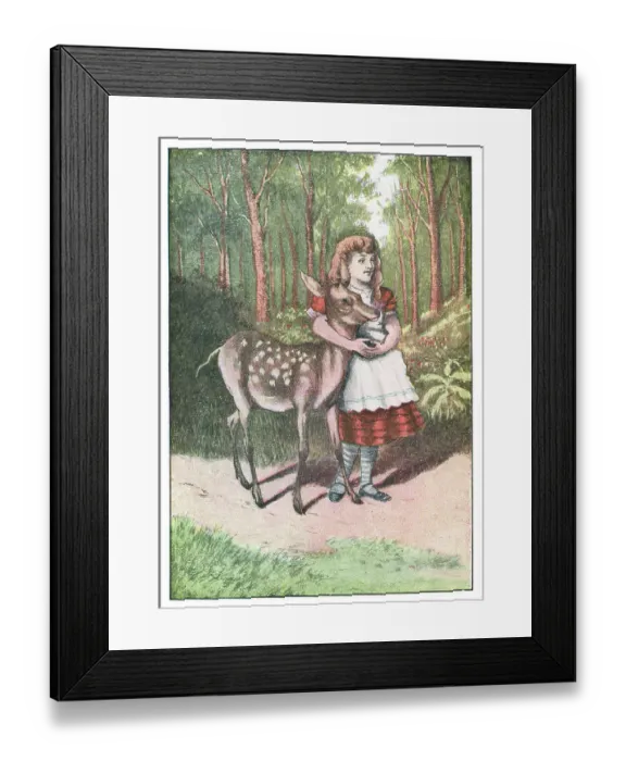 Framed Print : Alice in the Wood Where Things Have No Names in Through the Looking-Glass Framed Print : Alice in the Wood Where Things Have No Names in Through the Looking-Glass