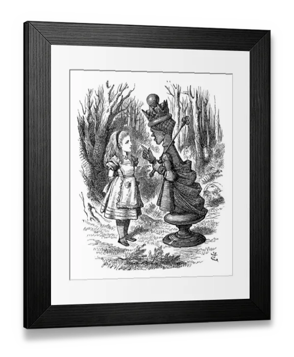 Framed Print : Alice through the looking glass Framed Print : Alice through the looking glass