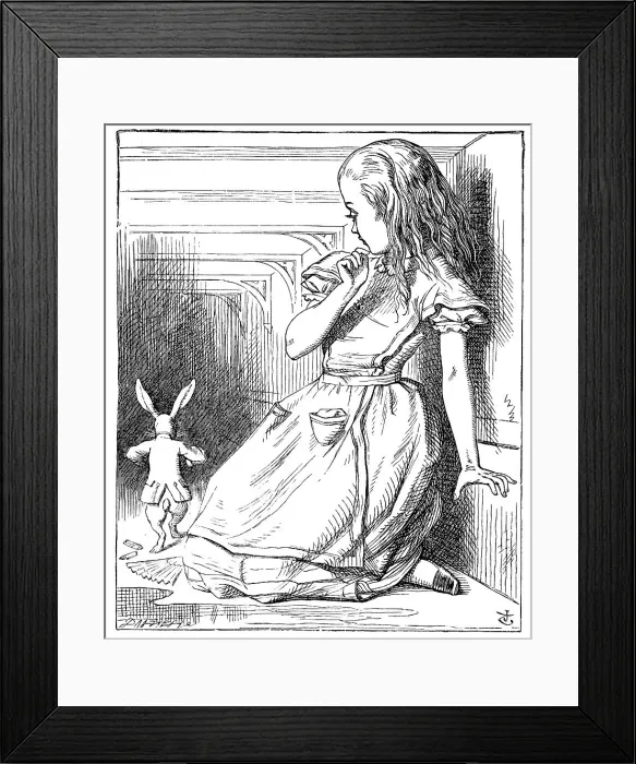 Framed Print : Alice in Wonderland Framed Print : Alice in Wonderland
