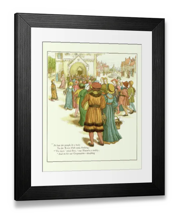 Framed Print : The Pied Piper of Hamelin To Town Hall came flocking Framed Print : The Pied Piper of Hamelin To Town Hall came flocking