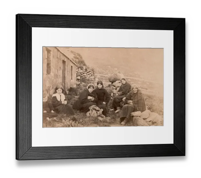 Framed Print : St Kildan Women Framed Print : St Kildan Women