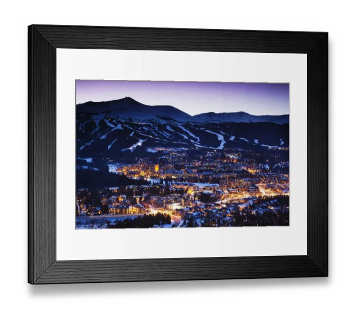 Framed Print : Breckenridge, town view from Mount Baldy Framed Print : Breckenridge, town view from Mount Baldy