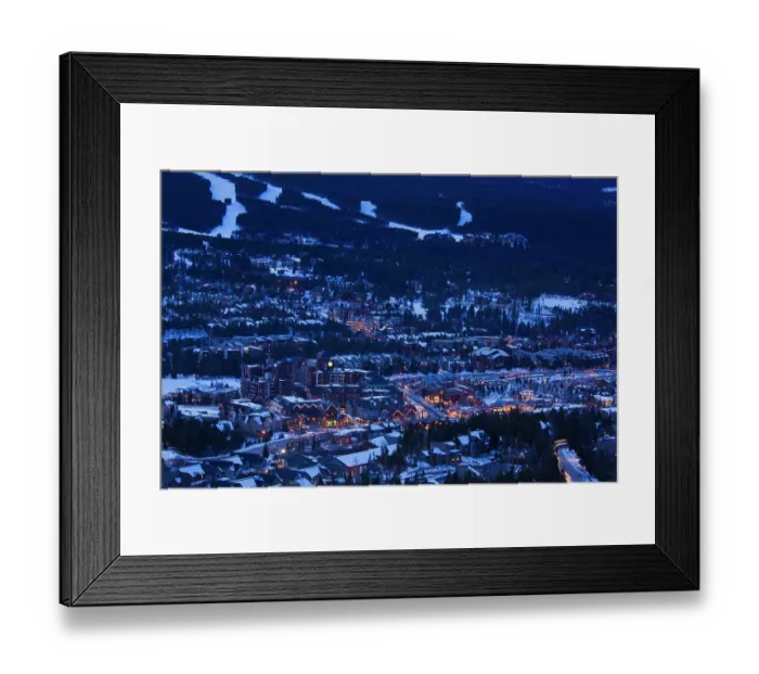 Framed Print : Breckenridge Dusk View Framed Print : Breckenridge Dusk View