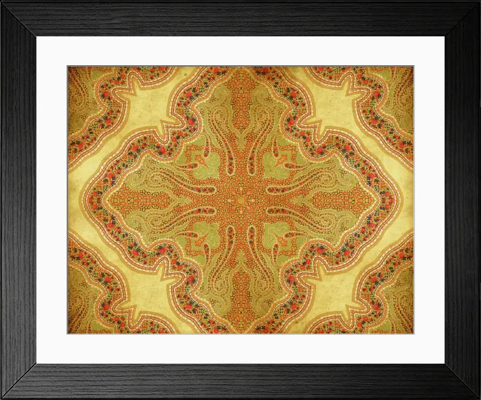Framed Print : Traditional Indian Wallpaper Framed Print : Traditional Indian Wallpaper