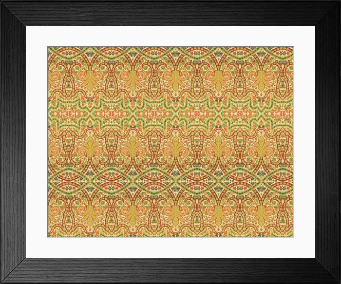 Framed Print : Traditional Indian Wallpaper Framed Print : Traditional Indian Wallpaper