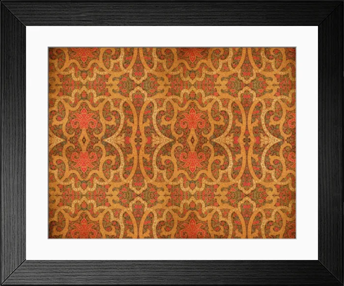 Framed Print : Traditional Indian Wallpaper Framed Print : Traditional Indian Wallpaper
