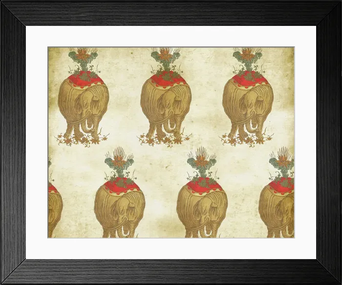 Framed Print : Old Dirty Chinese Wallpaper