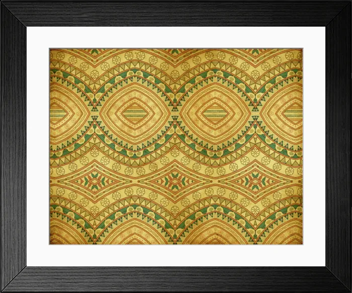 Framed Print : Traditional Assyrian Wallpaper Framed Print : Traditional Assyrian Wallpaper