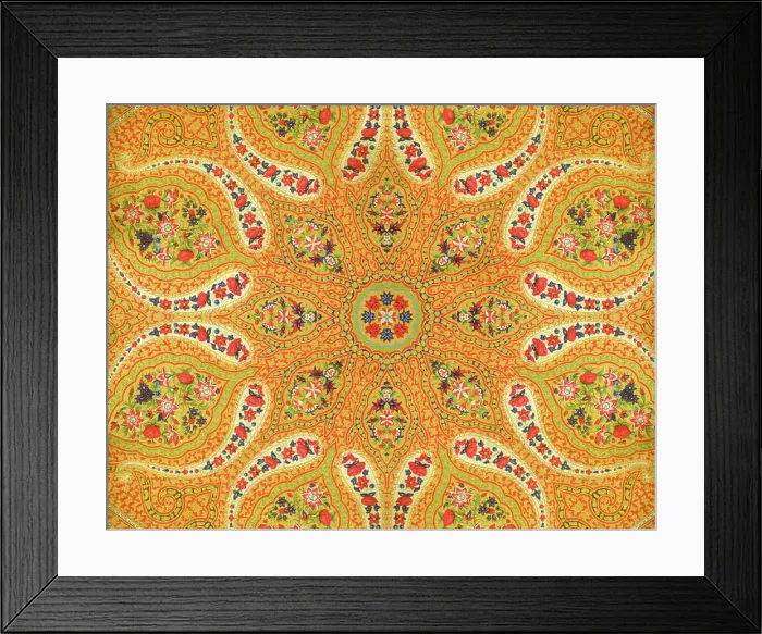 Framed Print : Traditional Indian Wallpaper Framed Print : Traditional Indian Wallpaper