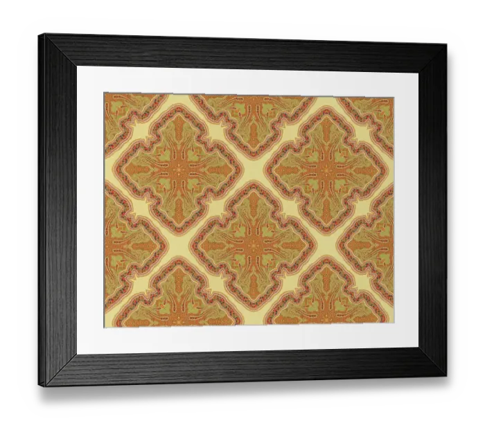 Framed Print : Traditional Indian Wallpaper Framed Print : Traditional Indian Wallpaper
