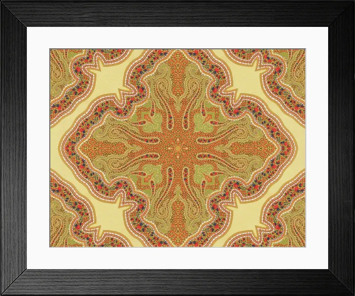 Framed Print : Traditional Indian Wallpaper Framed Print : Traditional Indian Wallpaper