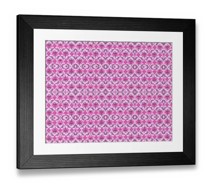 Framed Print : Traditional Indian Floral Wallpaper Framed Print : Traditional Indian Floral Wallpaper