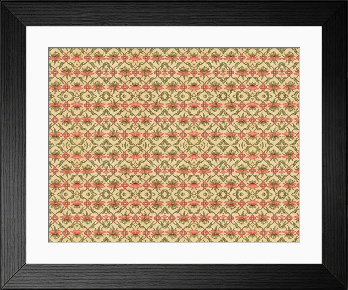 Framed Print : Traditional Indian Floral Wallpaper Framed Print : Traditional Indian Floral Wallpaper